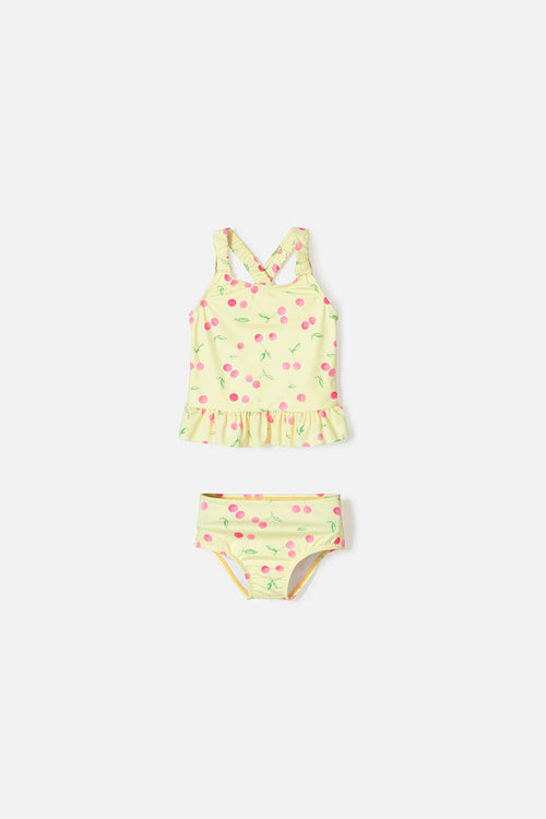 LITTLEMIC SLEEVELESS SWIMSUIT FOR GIRLS 2T TO 5T