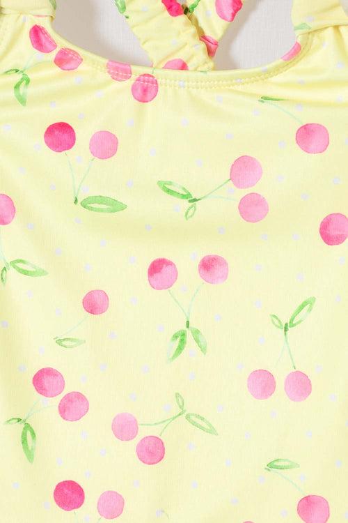 LITTLEMIC SLEEVELESS SWIMSUIT FOR GIRLS 2T TO 5T