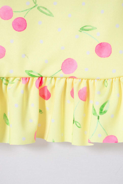 LITTLEMIC SLEEVELESS SWIMSUIT FOR GIRLS 2T TO 5T