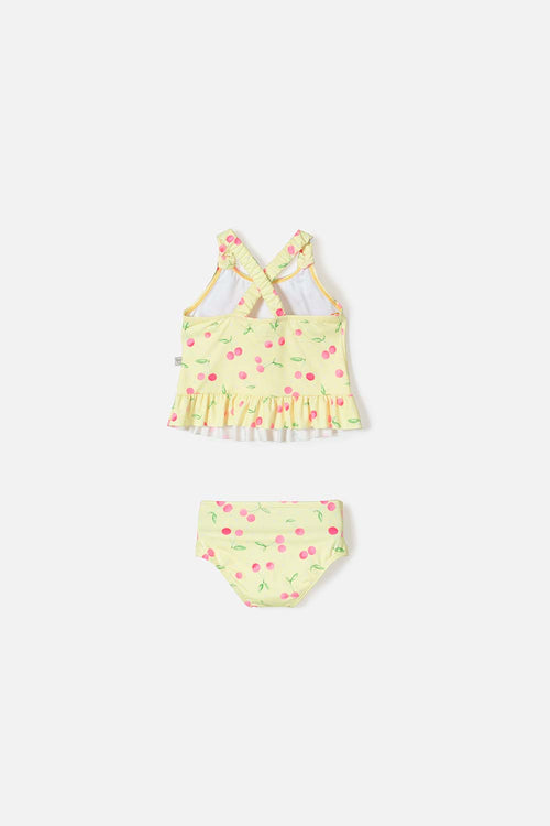 LITTLEMIC SLEEVELESS SWIMSUIT FOR GIRLS 2T TO 5T