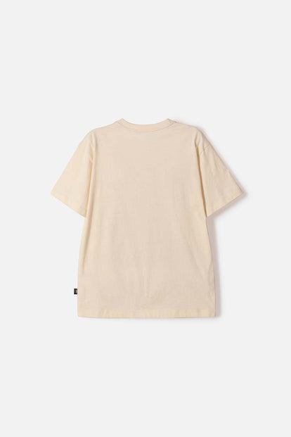 CAMISETA DE MIC MANGA CORTA ALMENDRA PARA NIÑO