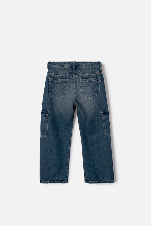 BOYS' BLUE DENIM JEANS