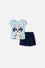 CONJUNTO DE LITTLEMIC CON SHORT MULTICOLOR PARA NIÑA 2T A 6T