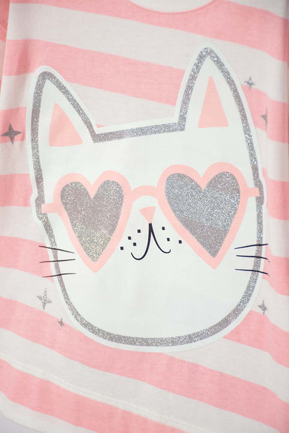 GIRLS' IVORY SHORT SLEEVE MICROFIBER T-SHIRT
