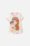 CAMISETA DE MIC MANGA CORTA MARFIL PARA NIÑA