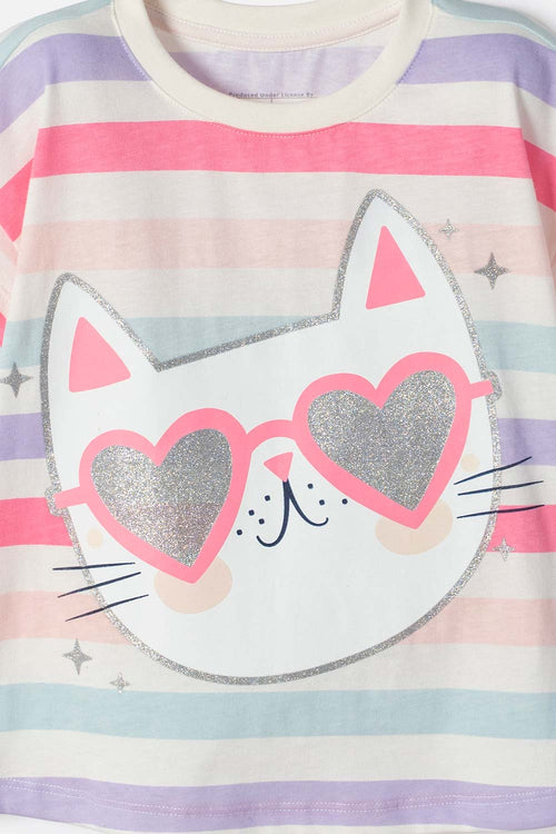 LITTLEMIC MULTICOLOR SHORTS SET FOR GIRLS 2T TO 6T