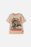 CAMISETA DE MIC MANGA CORTA CAQUI PARA NIÑO