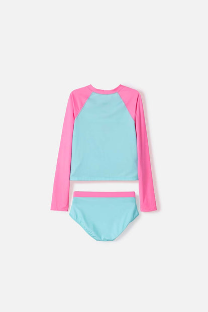 CONJUNTO DE BAÑO DE MIC MULTICOLOR PARA NIÑA
