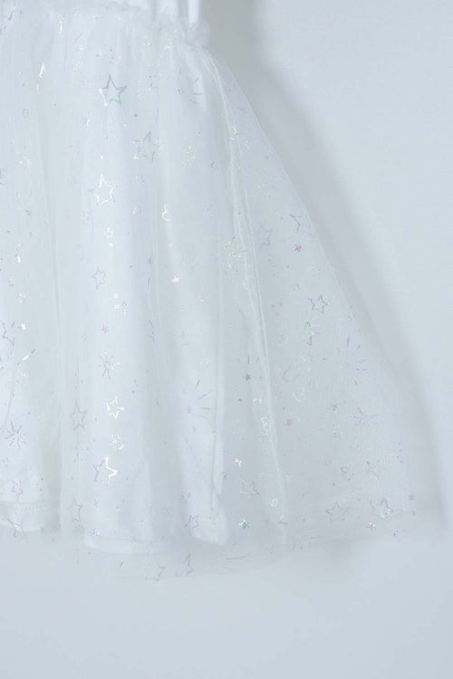 VESTIDO DE MIC CON TULL BLANCO PARA NIÑA