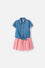 VESTIDO DE LITTLEMIC CON TULL MULTICOLOR PARA NIÑA 2T A 6T
