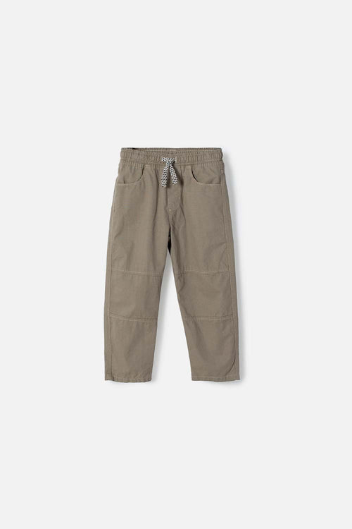 JOGGER DE LITTLEMIC CON CORDÓN VERDE PARA NIÑO 2T A 6T
