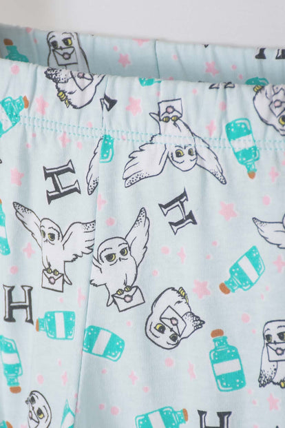 PIJAMA DE HARRY POTTER CON PANTALÓN LARGO AZUL PARA NIÑA 2T A 5T