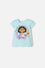 CAMISETA DE ENCANTO MANGA CORTA VERDE AGUA PARA NIÑA 2T A 5T