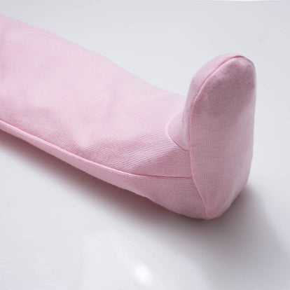 PANTALÓN DE MINNIE MOUSE CON PIES CUBIERTOS ROSADO Y BLANCO PARA BEBÉ NIÑA