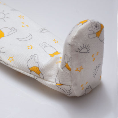 DÚO PANTALONES DE WINNIE THE POOH CON PIES CUBIERTOS MOSTAZA Y MARFIL PARA BEBÉ NIÑA