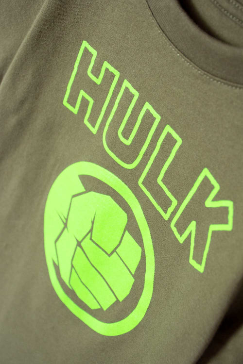 HULK SHORT SLEEVE GREEN T-SHIRT FOR BOYS 2T TO 5T