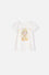 CAMISETA DE ELSA MARFIL MANGA CORTA PARA NIÑA 2T A 5T