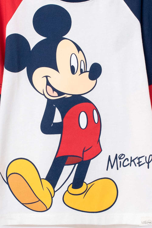 TODDLER MICKEY MOUSE MULTICOLOR LONG SLEEVE SHIRT 2T TO 5T