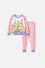 PIJAMA DE BARBIE CON PANTALÓN LARGO ROSADO  PARA NIÑA 2T A 5T
