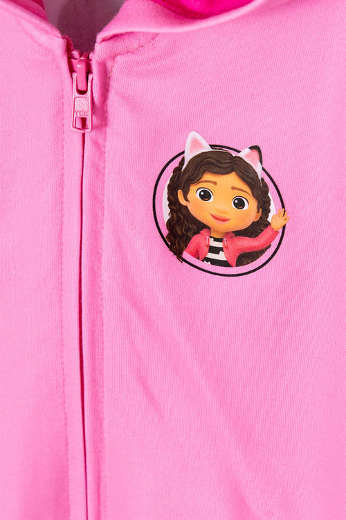 GABBY'S DOLLHOUSE OPEN PINK SWEATER FOR GIRLS 2T TO 5T
