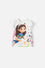 CAMISETA DE GABBY'S DOLLHOUSE MARFIL MANGA CORTA PARA NIÑA 2T A 5T
