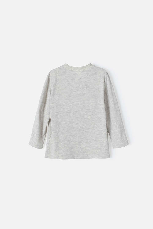 JURASSIC WORLD HEATHER GREY LONG SLEEVE T-SHIRT FOR BOYS 2T TO 5T