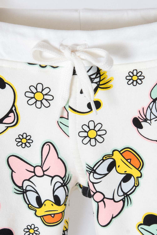 MINNIE MOUSE IVORY LONG-SLEEVE SET FOR GIRLS 2T TO 5T