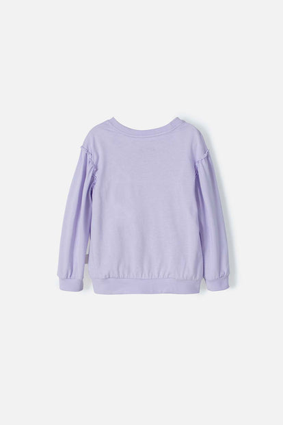 CAMISETA DE BARBIE MANGA LARGA LILA PARA NIÑA 2T A 5T