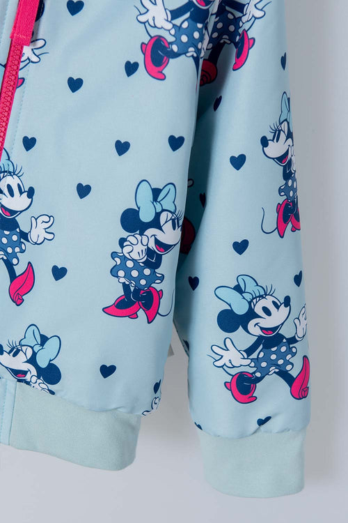 MINNIE MOUSE BLUE HOODED JACKET FOR GIRLS 2T TO 5T