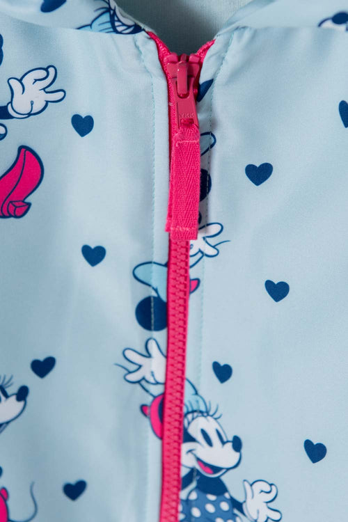 MINNIE MOUSE BLUE HOODED JACKET FOR GIRLS 2T TO 5T