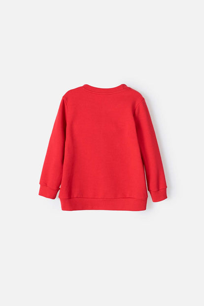 BUZO DE MICKEY & FRIENDS CERRADO ROJO UNISEX
