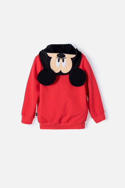 RED MICKEY MOUSE HOODIE FOR BOYS 2T TO 5T