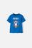 CAMISETA DE LA NASA AZUL REY DE MANGA CORTA PARA NIÑO 2T A 5T