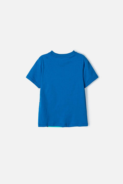 CAMISETA DE LA NASA AZUL REY DE MANGA CORTA PARA NIÑO 2T A 5T