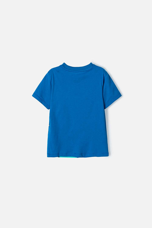 ROYAL BLUE NASA SHORT SLEEVE T-SHIRT FOR BOYS 2T TO 5T