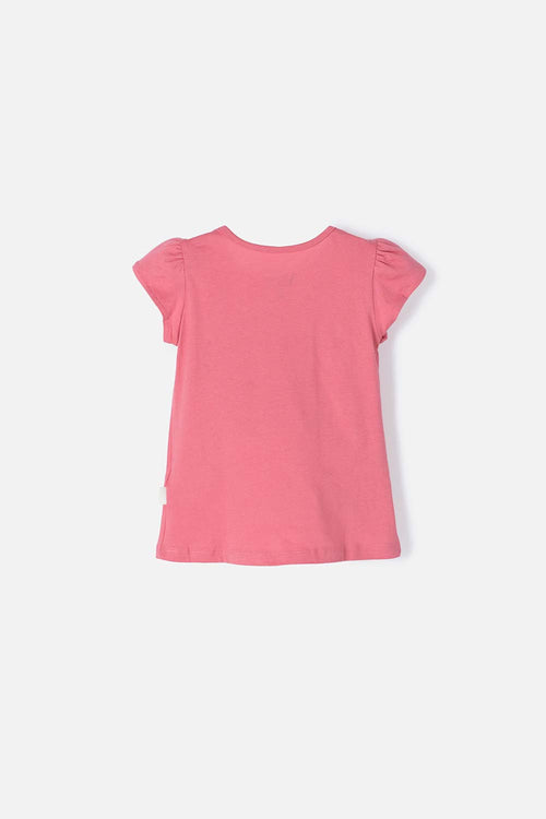 MINNIE MOUSE DUSTY ROSE SHORT SLEEVE T-SHIRT FOR GIRL 2T TO 5T