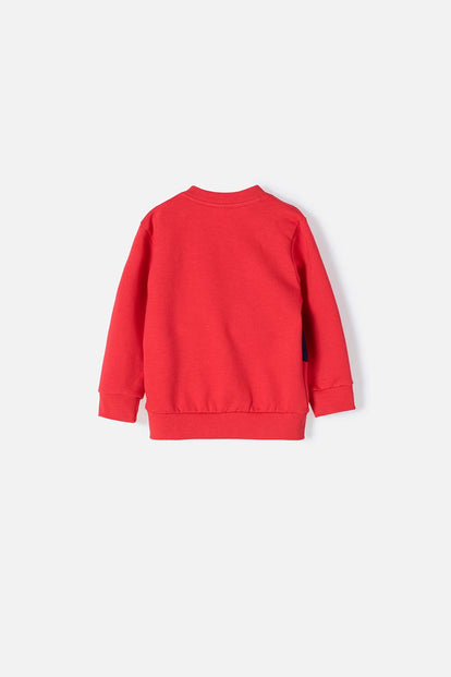 BUZO DE MICKEY MOUSE CERRADO ROJO PARA BEBÉ NIÑO