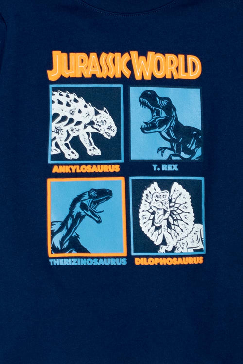 BOY'S BLUE JURASSIC WORLD SHORT SLEEVE T-SHIRT