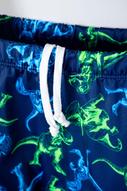 JURASSIC WORLD LONG-SLEEVED SWIM SET BLUE FOR BOY 2T TO 5T