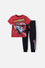 CONJUNTO DE CARS MULTICOLOR DE PANTALÓN LARGO PARA NIÑO 2T A 5T