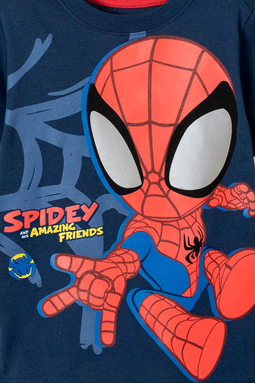 BOY'S BLUE SPIDER-MAN SHORT-SLEEVE T-SHIRT