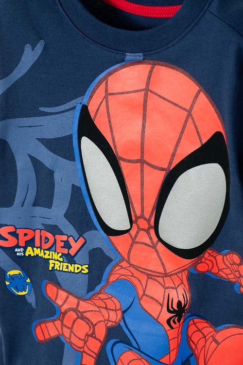 BOY'S BLUE SPIDER-MAN SHORT-SLEEVE T-SHIRT