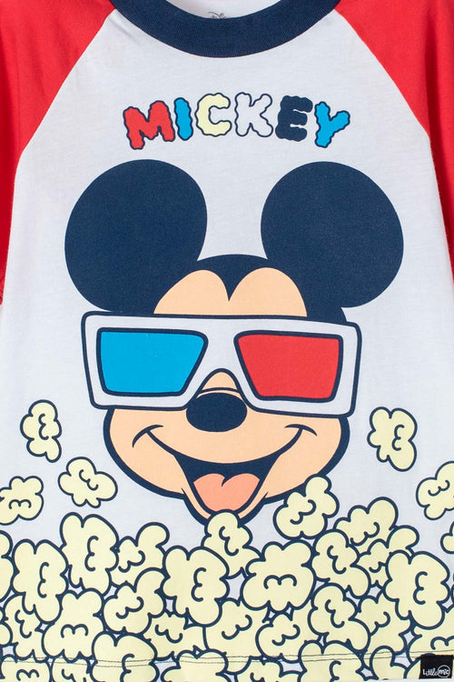 MICKEY MOUSE MULTICOLOR SHORT SLEEVE PAJAMAS FOR BOYS 2T TO 5T