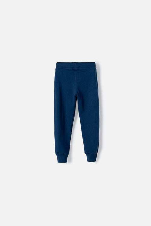 MICKEY MOUSE BLUE EMBOSSED JOGGERS FOR BOYS 2T TO 5T
