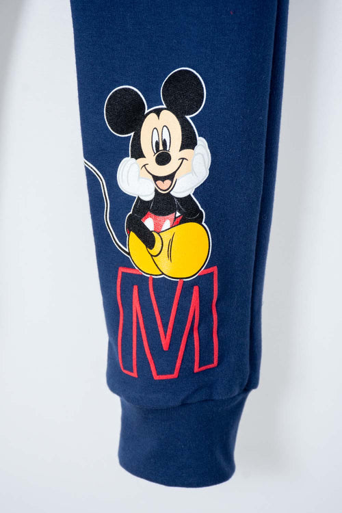 MICKEY MOUSE BLUE EMBOSSED JOGGERS FOR BOYS 2T TO 5T