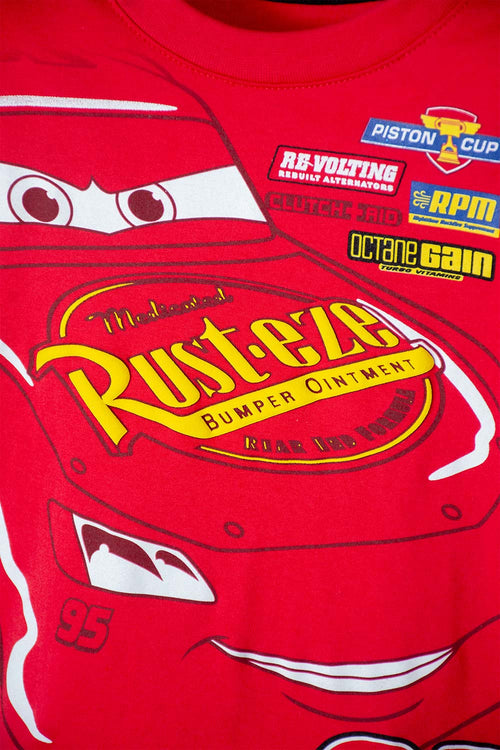 CARS SHORT SLEEVE T-SHIRT RED FOR BOYS 2T TO 5T