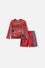CONJUNTO DE BAÑO CARS MANGA LARGA ROJO PARA NIÑO DE 2T A 5T