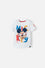 CAMISETA DE MICKEY  MANGA CORTA BLANCO PARA NIÑO 2T A 5T