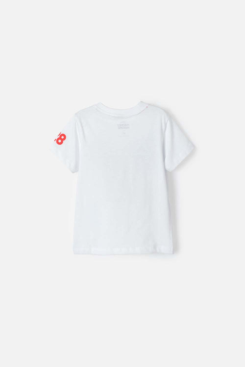 MICKEY MOUSE SHORT-SLEEVE T-SHIRT WHITE FOR BOYS 2T TO 5T