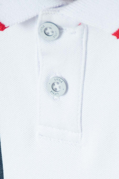 NASA WHITE POLO SHIRT FOR BOYS 2T TO 5T